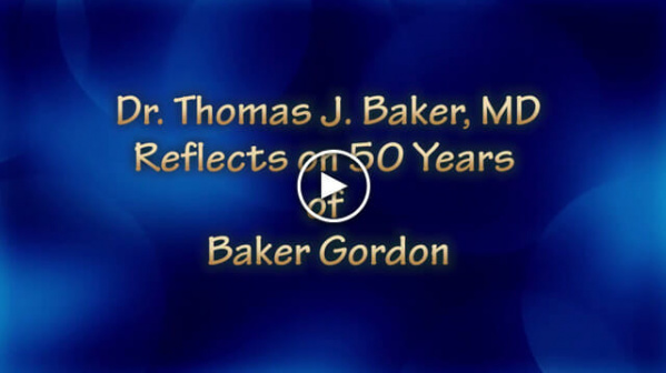 Dr. Thomas J. Baker Reflects on 50 Years